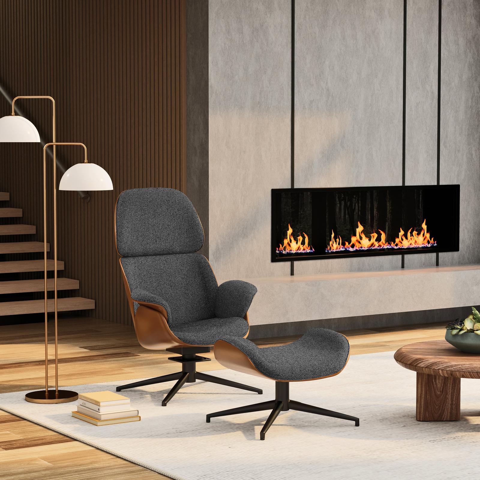 Euro Style Lennart Ottoman