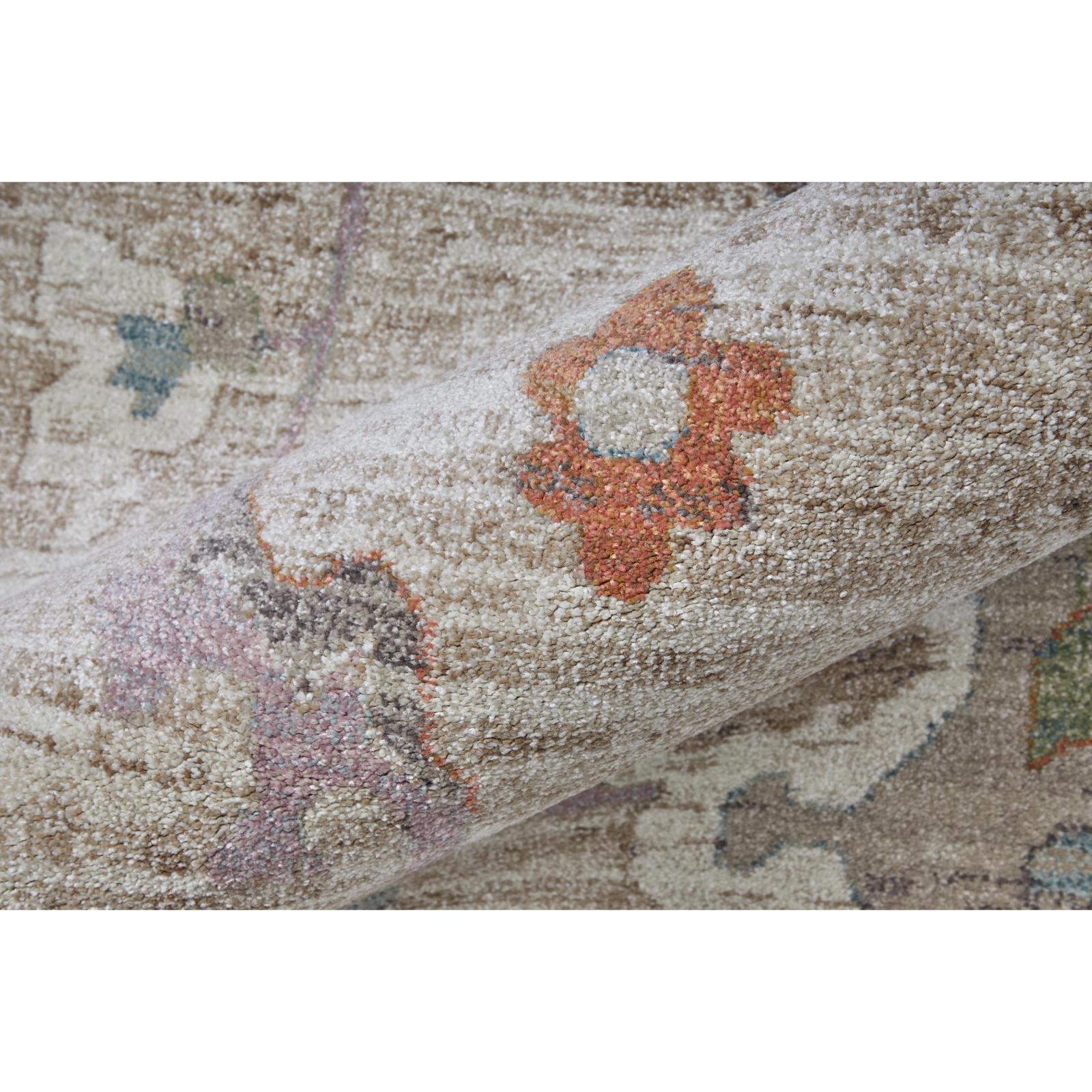 Feizy Dartmouth 39QKF Transitional Abstract Rug in Tan/Brown/Blue