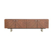Euro Style Alvarado Media Stand Doors