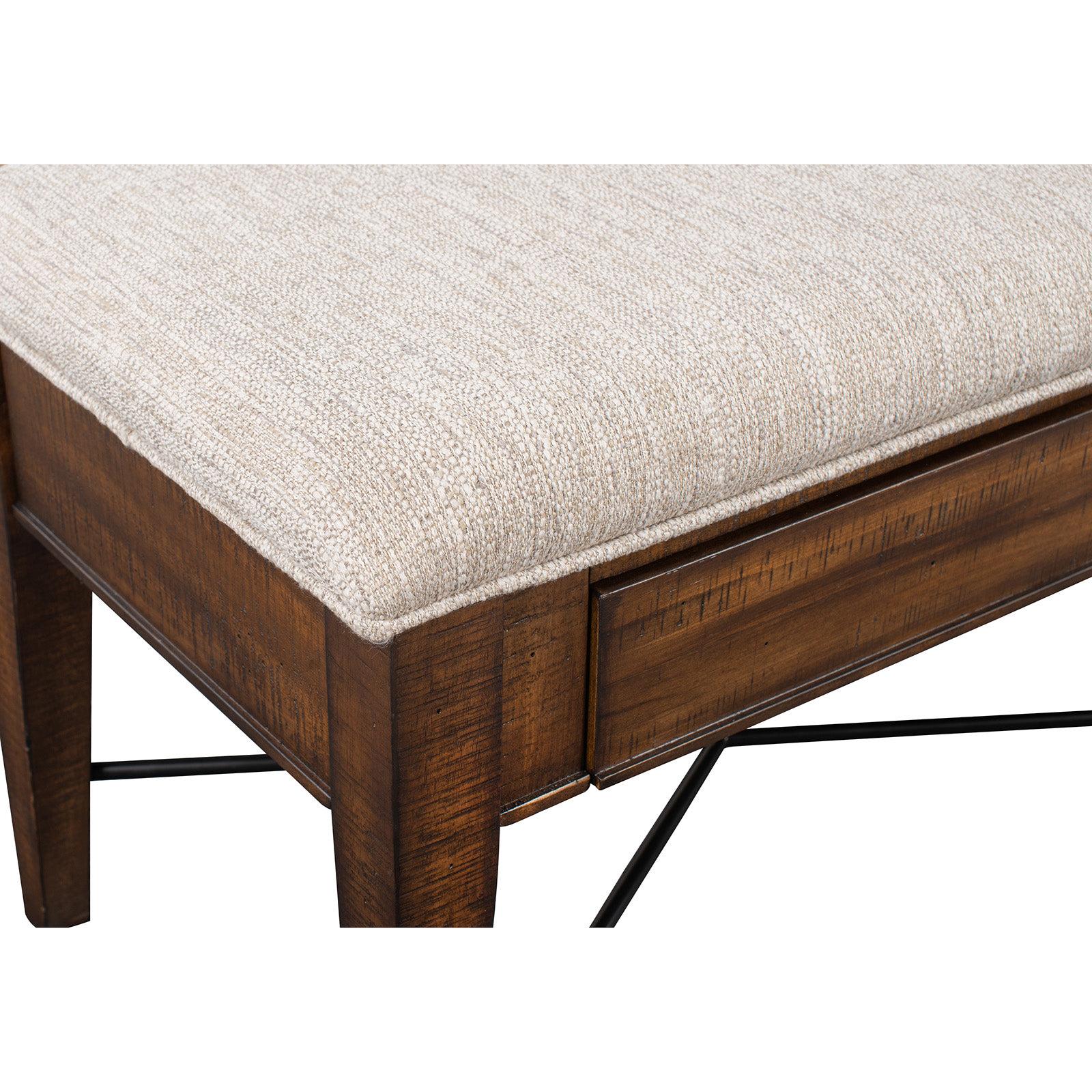 Magnussen Home Bay Creek Toasted Nutmeg Upholstered Bench