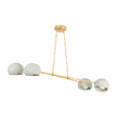 Hudson Valley Lighting Turner 4 Light 19.25 inch Vintage Gold Leaf/Limewash Plaster Chandelier Ceiling Light