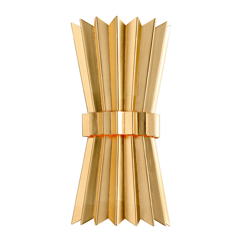 Corbett Moxy 2 Light 8 inch Gold Leaf Wall Sconce Wall Light