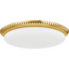 Hudson Valley Lighting North Castle 1 Light 18.25 inch Aged Brass Flush Mount Ceiling Light