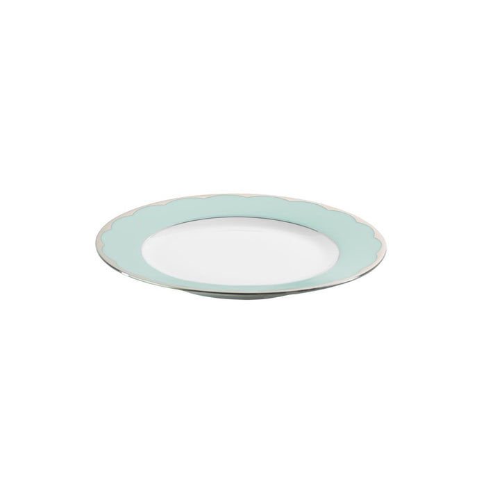 Haviland Illusion Salad Plate - Mint Platinum
