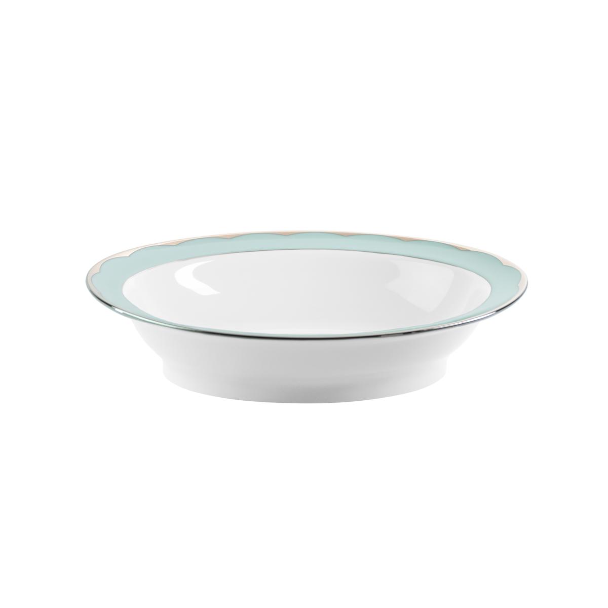 Haviland Illusion Vegetable Dish - Mint Platinum