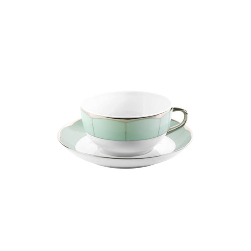Haviland Illusion Cappuccino Cup and Saucer - Mint Platinum