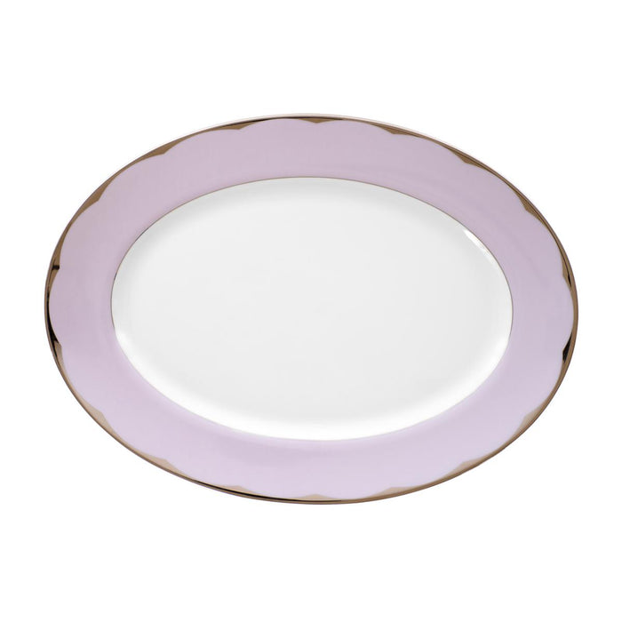Haviland Illusion Oval Dish - Large - Lavender Platinum