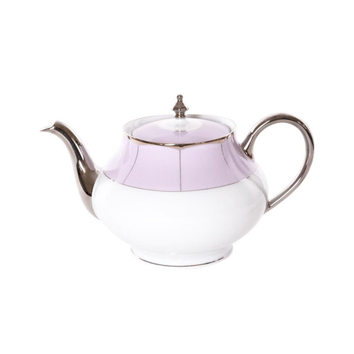 Haviland Illusion Round Teapot - Lavender Platinum