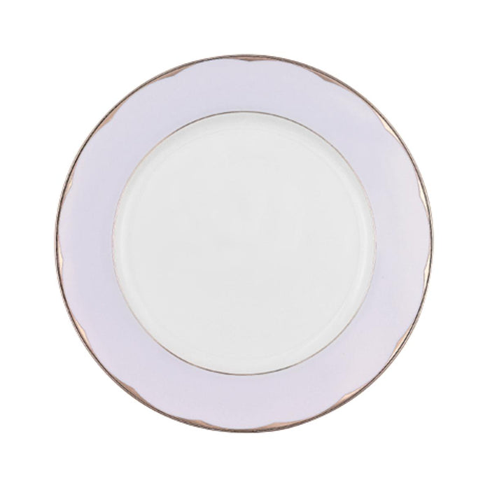 Haviland Illusion Flat Dish - Lavender Platinum