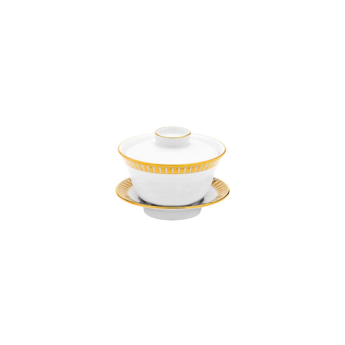 Haviland Plumes Chinese Teacup and Saucer