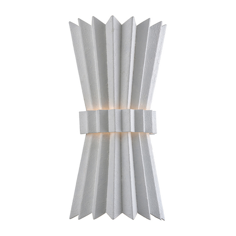 Corbett Moxy 2 Light 8 inch Gesso White Wall Sconce Wall Light Clearance