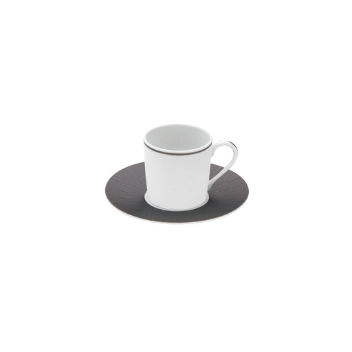 Haviland Infini Blanc Coffee Cup and Saucer