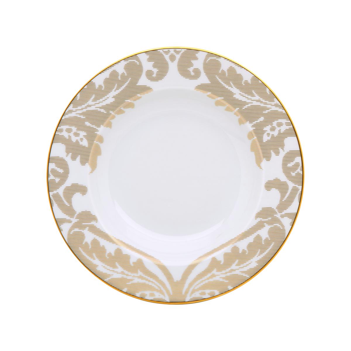 Haviland Damasse Rim Soup Plate