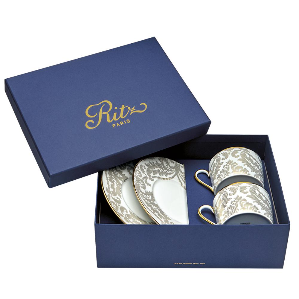 Haviland Damasse Teacup and Saucer