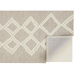 Feizy Anica 8009F Transitional Geometric Rug in Gray/Ivory