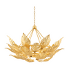 Corbett Tropicale 12 Light Gold Leaf Chandelier Ceiling Light