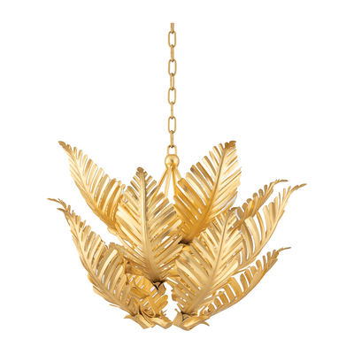 Corbett Tropicale 8 Light Gold Leaf Pendant Ceiling Light