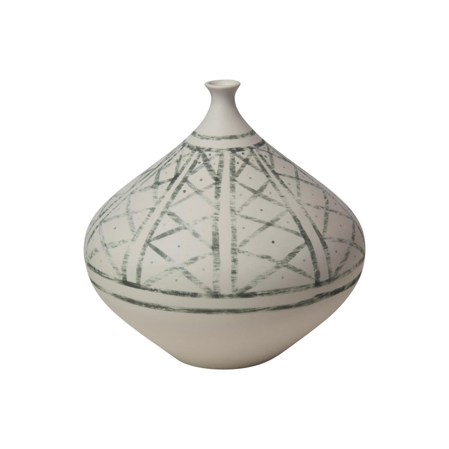 Global Views Hand Painted Grenz Vase