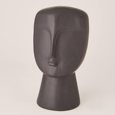 Global Views Matte Black Modernist Bust Clearance
