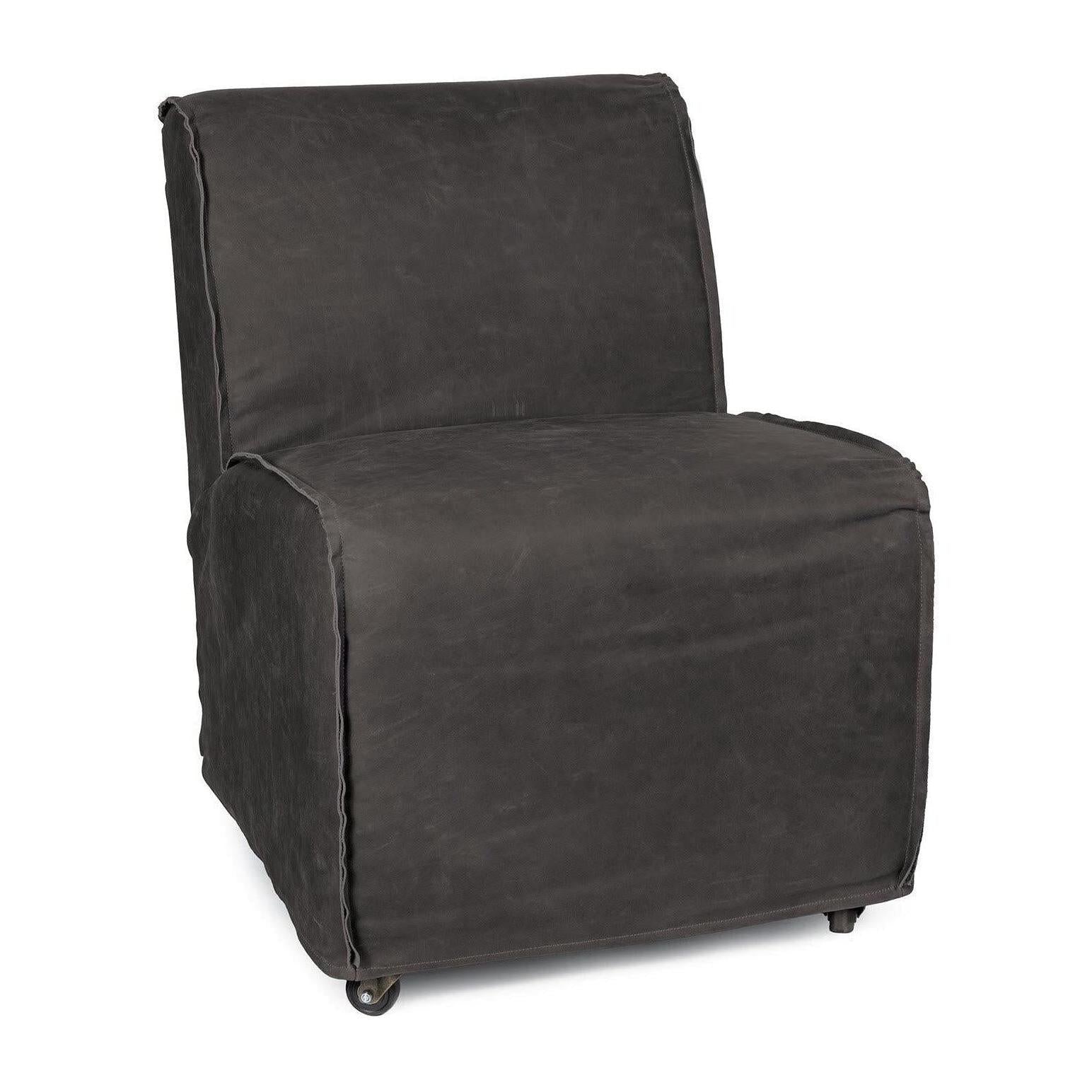 Regina Andrew Rolling Leather Slipper Chair
