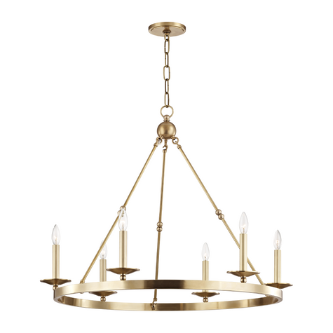 Hudson Valley Lighting Allendale 6 Light 35.75 inch Chandelier Ceiling Light