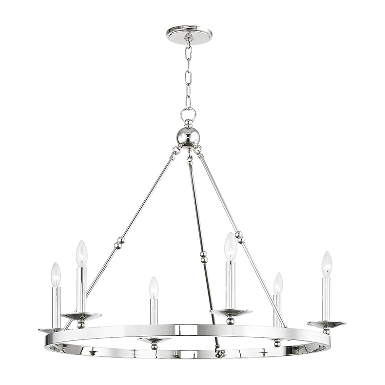 Hudson Valley Lighting Allendale 6 Light 35.75 inch Chandelier Ceiling Light