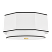Hudson Valley Lighting Riverdale 2 Light 17.75 inch Aged Brass Flush Mount Ceiling Light