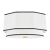 Hudson Valley Lighting Riverdale 2 Light 17.75 inch Aged Brass Flush Mount Ceiling Light