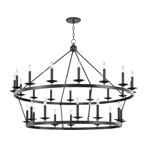 Hudson Valley Lighting Allendale 28 Light 58 inch Chandelier Ceiling Light