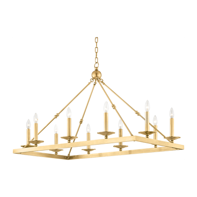 Hudson Valley Lighting Allendale 10 Light 40.75 inch Island Light Ceiling Light