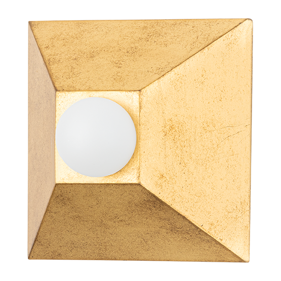 Corbett Max 1 Light Vintage Gold Leaf Wall Sconce Wall Light Clearance