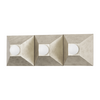 Corbett Max 3 Light Silver Leaf Bath Vanity & Wall Light Clearance