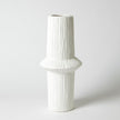 Global Views Matte White Ascending Ring Vase