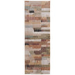 Feizy Pearson 39SHF Modern Abstract, Brown/Tan/Green, Rug