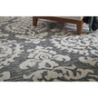 Feizy Belfort 8A26F Traditional Floral & Botanical Rug in Gray/Ivory/Black