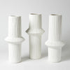 Global Views Matte White Ascending Ring Vase