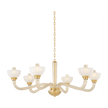 Hudson Valley Lighting St. Lawrence 6 Light 48.5 inch Aged Brass Chandelier Ceiling Light