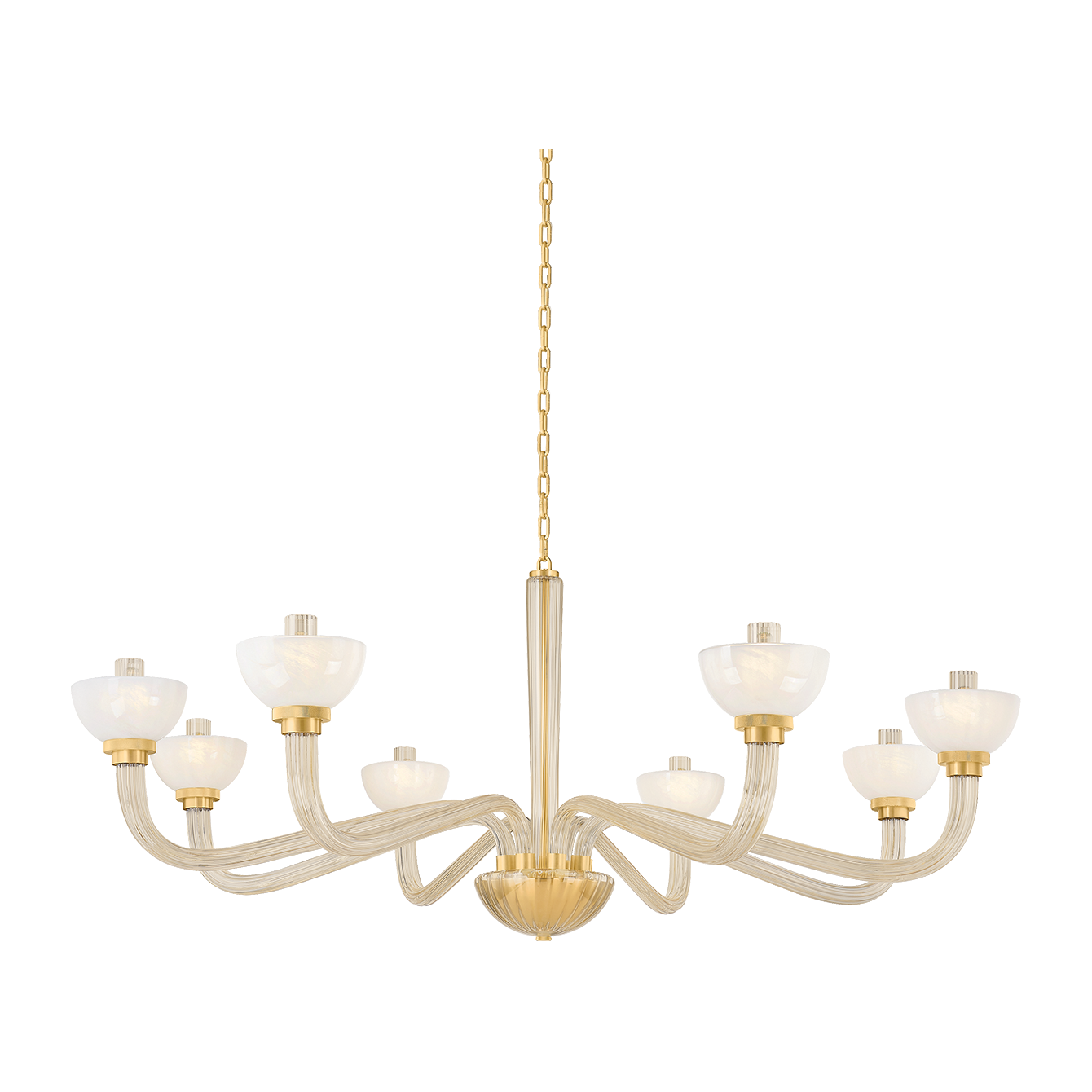 Hudson Valley Lighting St. Lawrence 8 Light 61.75 inch Aged Brass Chandelier Ceiling Light