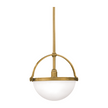 Hudson Valley Lighting Stratford 1 Light 14.25 inch Aged Brass Pendant Ceiling Light
