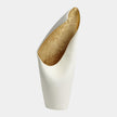 Global Views White Small Cowl Lamp