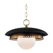 Hudson Valley Lighting Herkimer 1 Light 17.5 inch Aged Brass Pendant Ceiling Light
