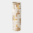 Global Views Racked Golden Mosaic Vase Clearance