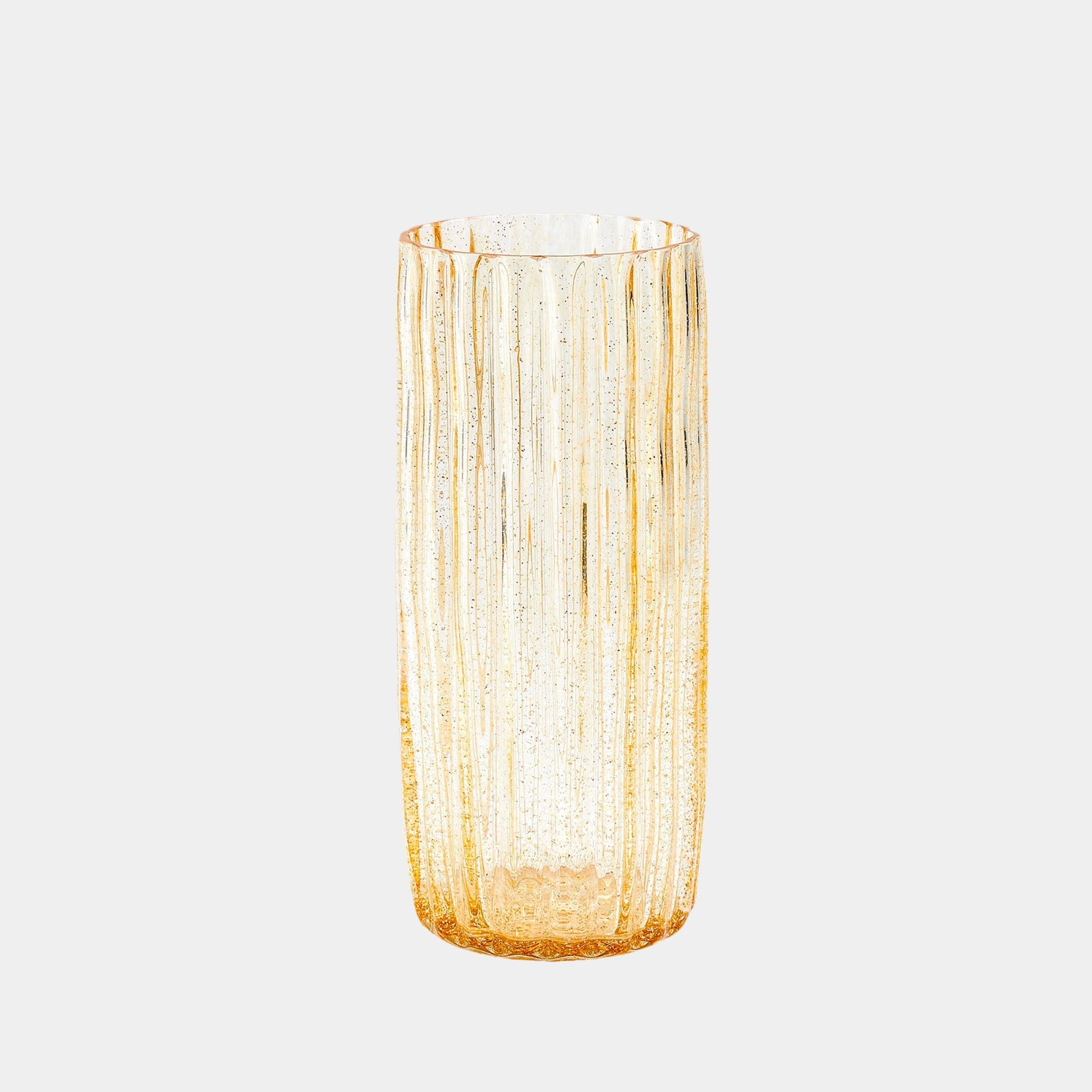 Global Views Pleated Glass Vase Clearance
