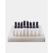 Global Views Augustus Alabaster Chess Checkers Set