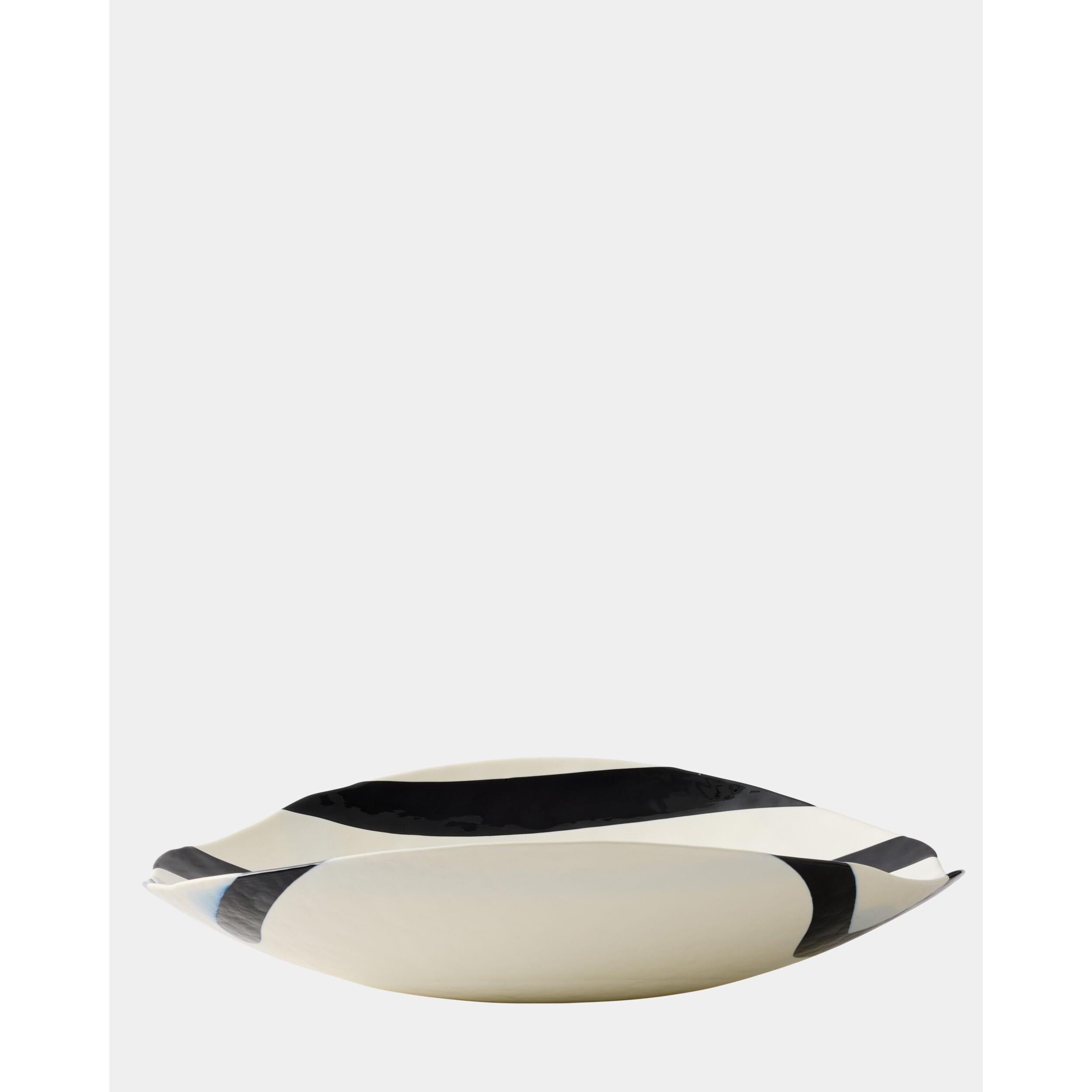 Global Views Palermo Striped Folded Plate