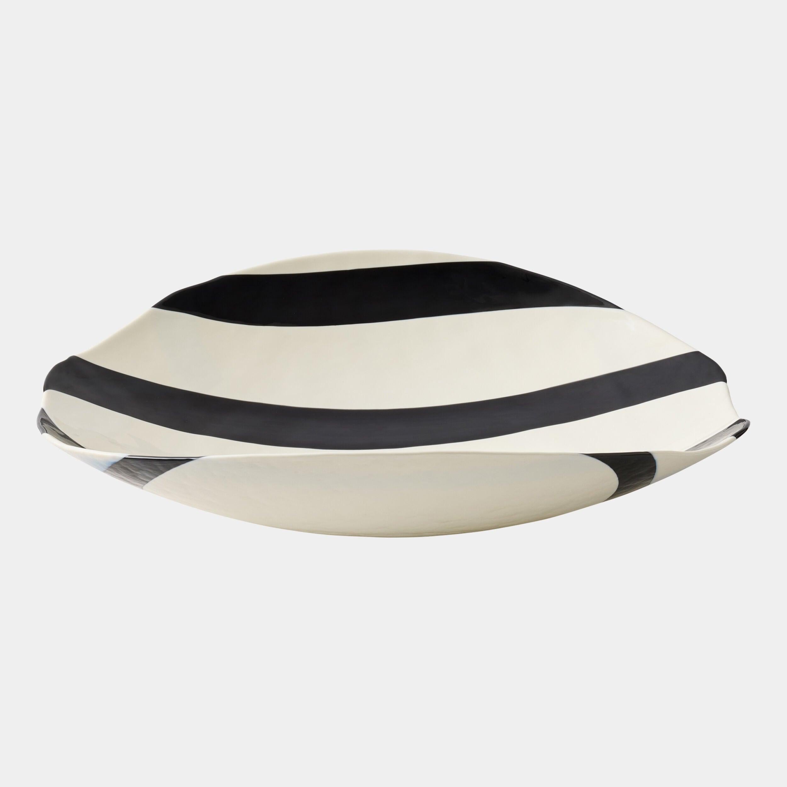 Global Views Palermo Striped Folded Plate