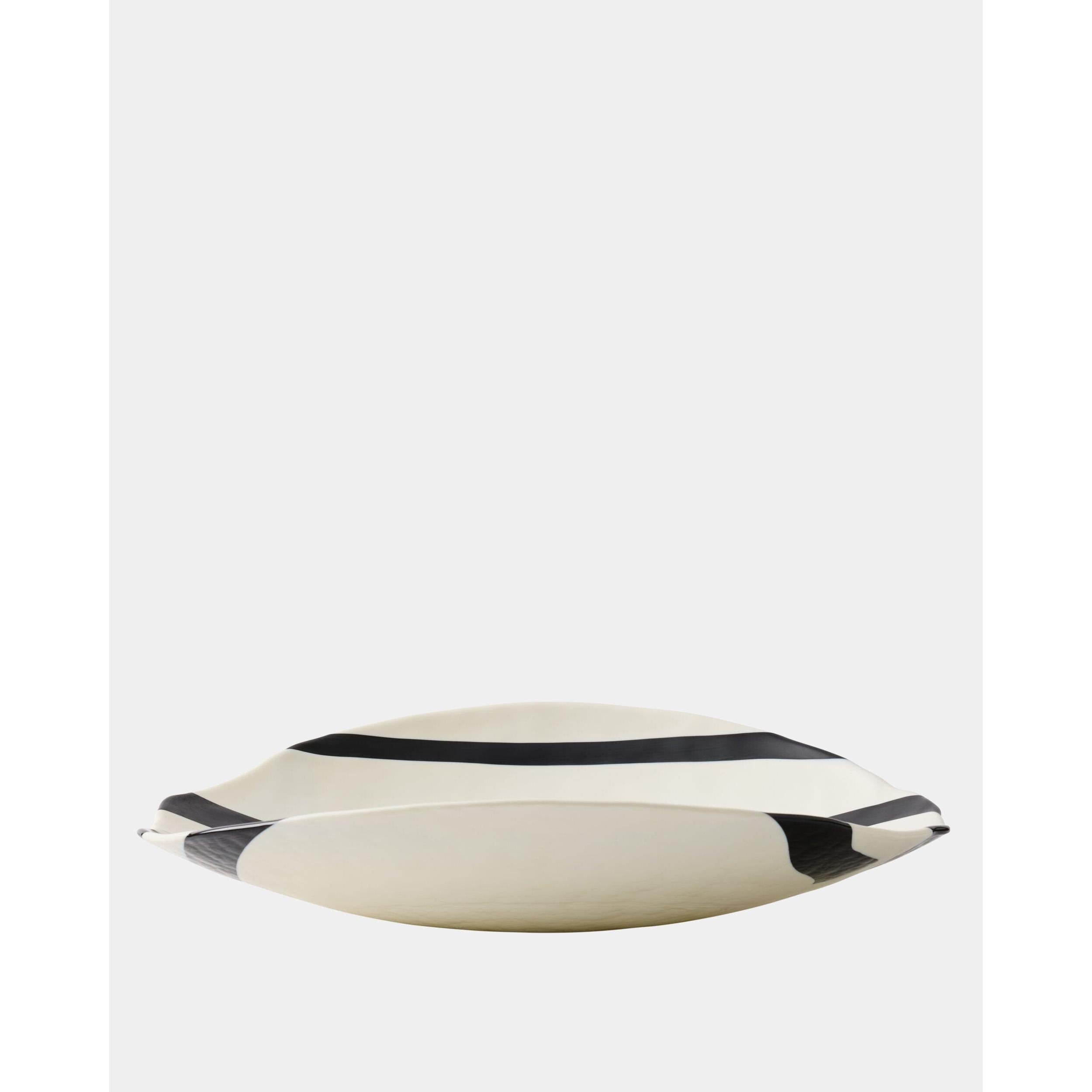 Global Views Palermo Striped Folded Plate