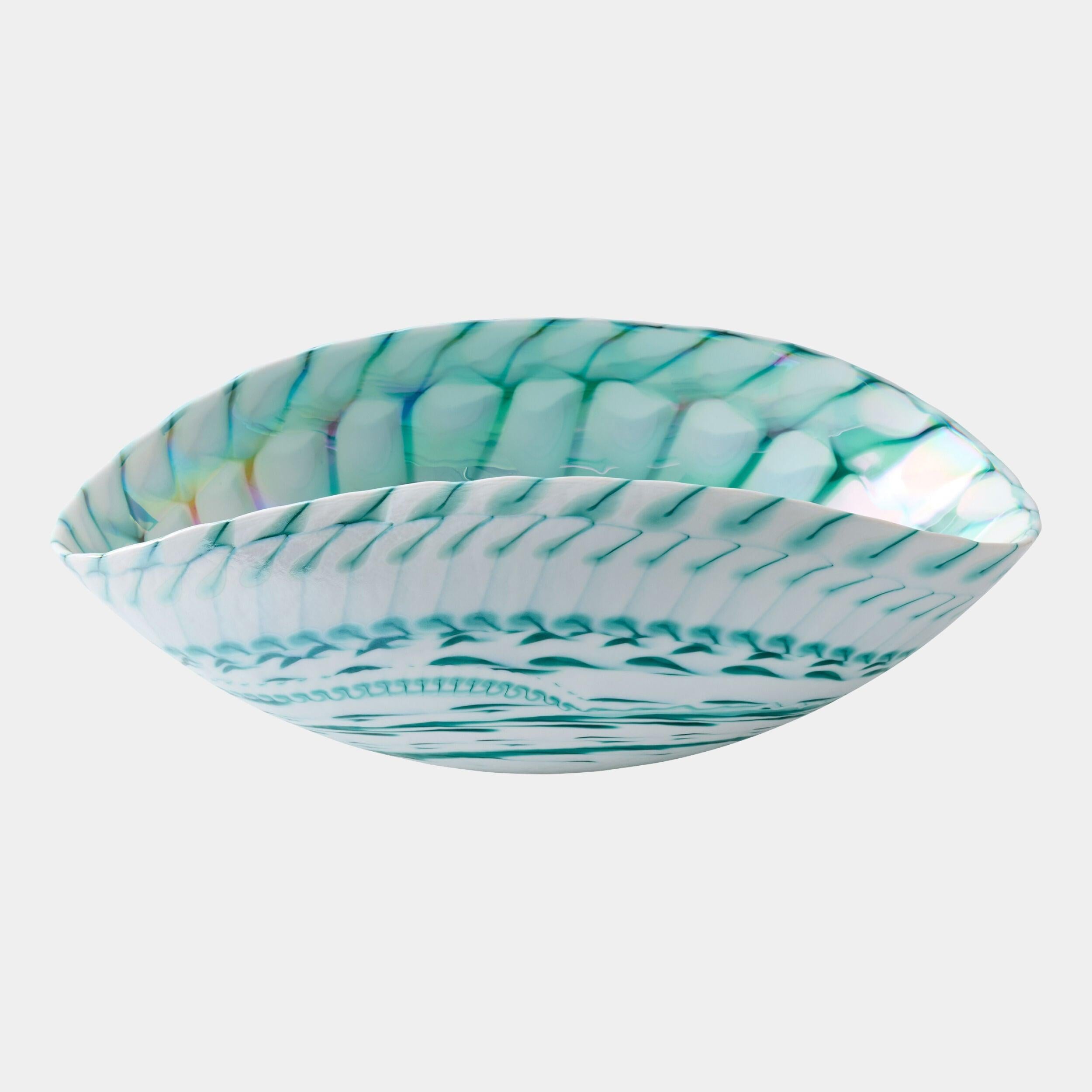 Global Views Spiral Threads Folded Bowl