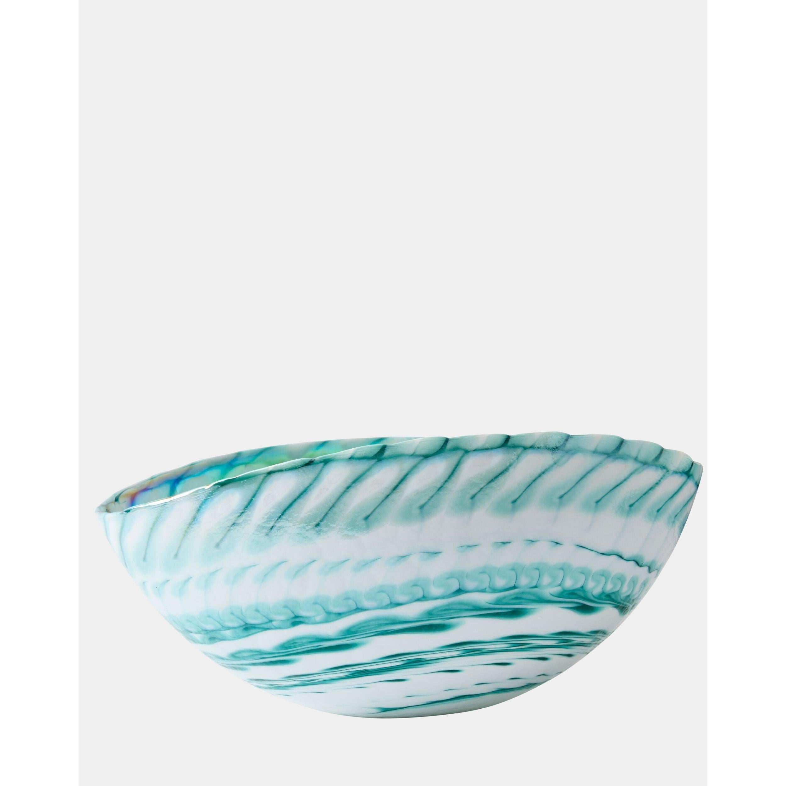 Global Views Spiral Threads Folded Bowl