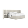 ART Furniture Ashlar Upholstered Panel Bed with Nightstand